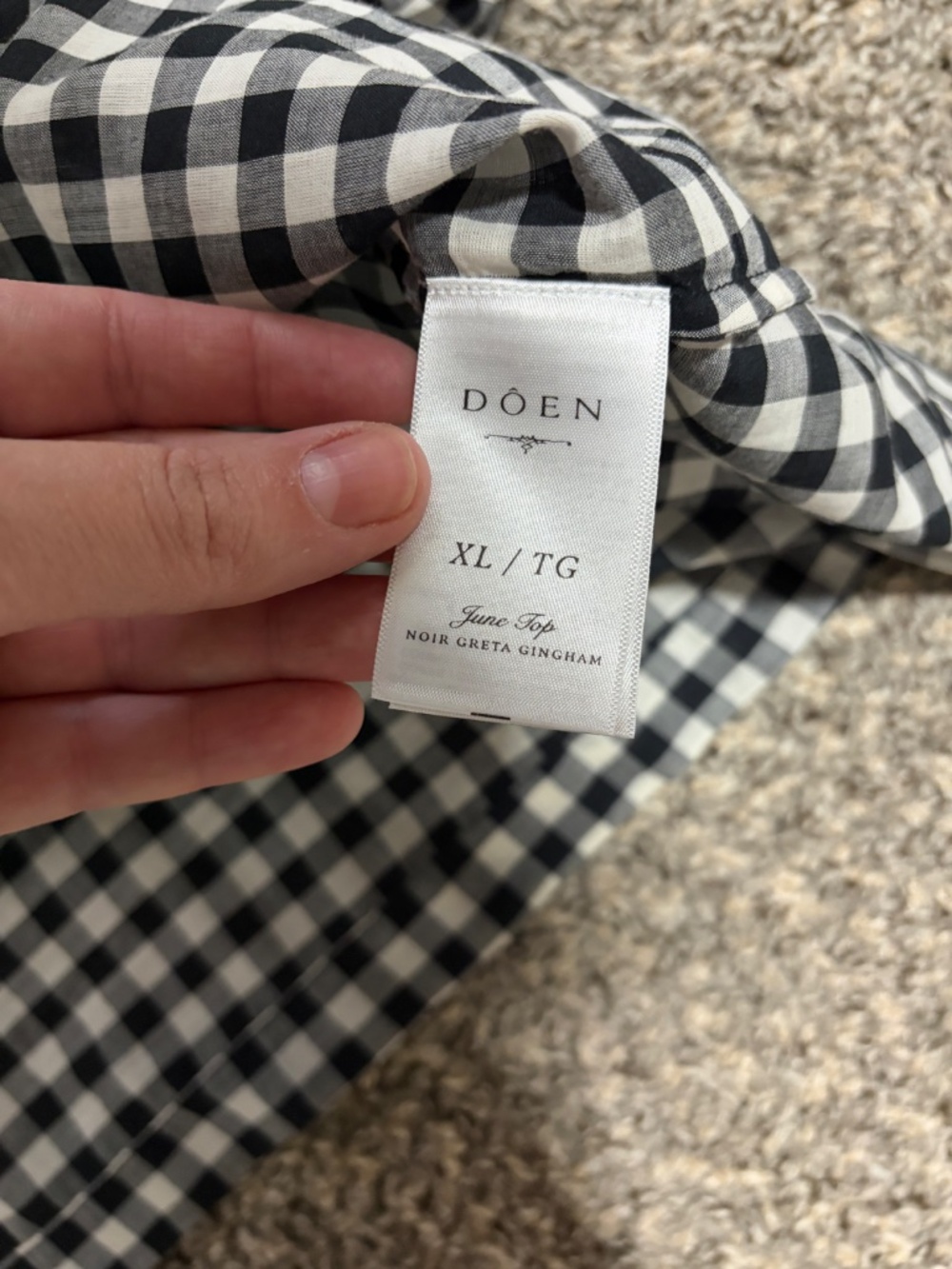 Doen June Gingham - XL - Picture 4 of 7